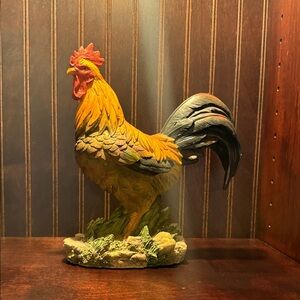 Colorful Rooster Figurine